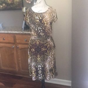 Susan Lawrence animal print dress.
